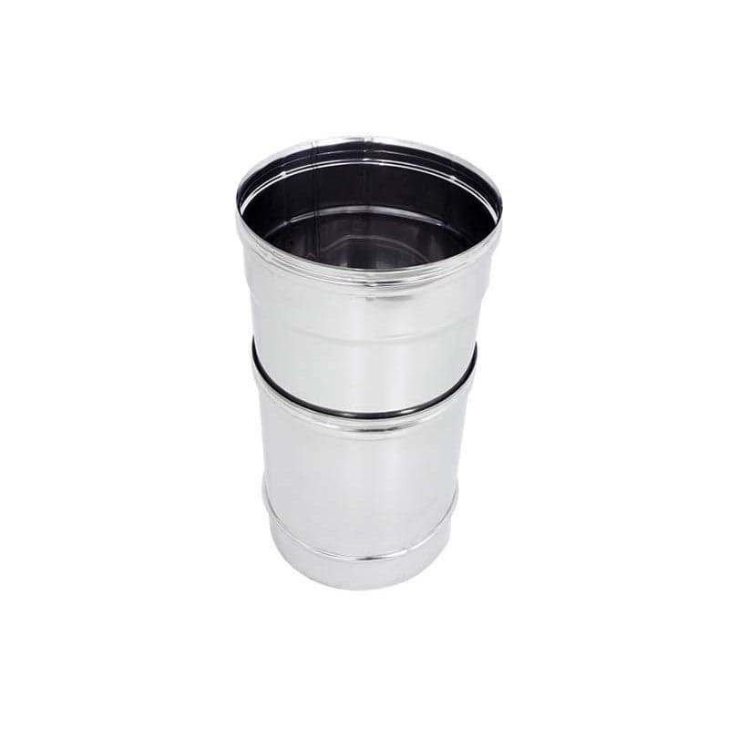 Tubo da 300mm in acciaio inox telescopico AISI 304 spessore 6/10
