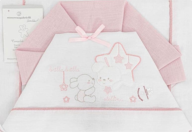 Completo lenzuola neonato per lettino Stellina Nazareno Gabrielli in Lenzuola da lettino con sbarre Collezione Casa - Trebisacce, commercioVirtuoso.it