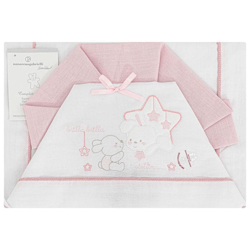 Completo lenzuola neonato per lettino Stellina Nazareno Gabrielli in Lenzuola da lettino con sbarre Collezione Casa - Trebisacce, commercioVirtuoso.it