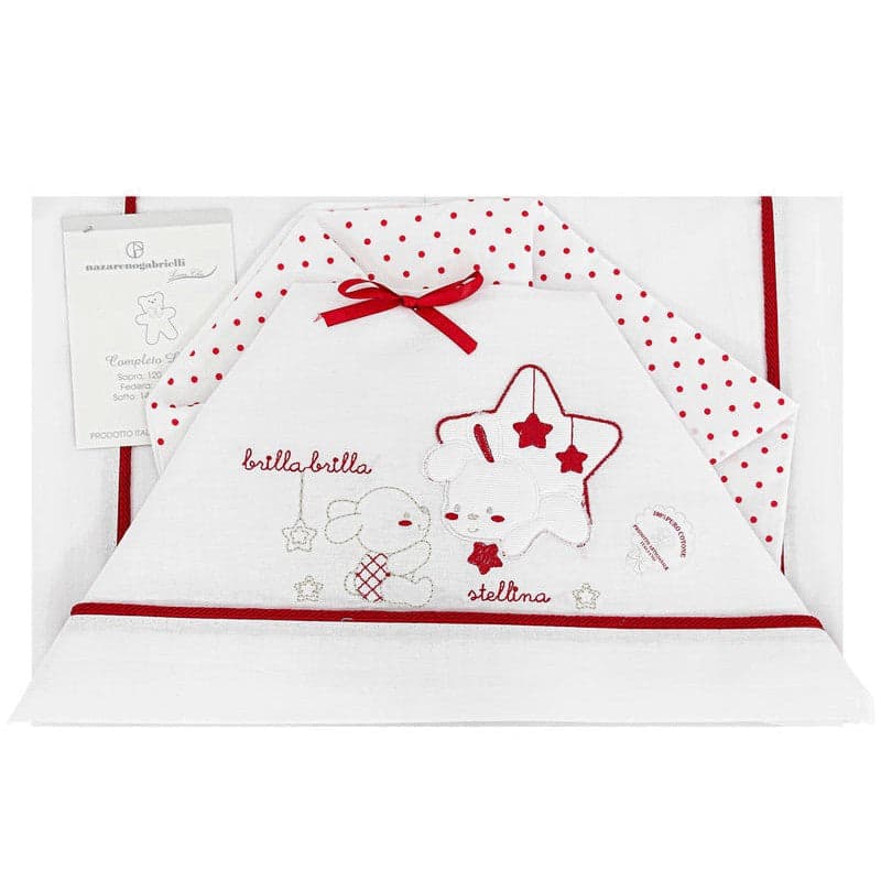 Completo lenzuola neonato per lettino Stellina Nazareno Gabrielli in Lenzuola da lettino con sbarre Collezione Casa - Trebisacce, commercioVirtuoso.it