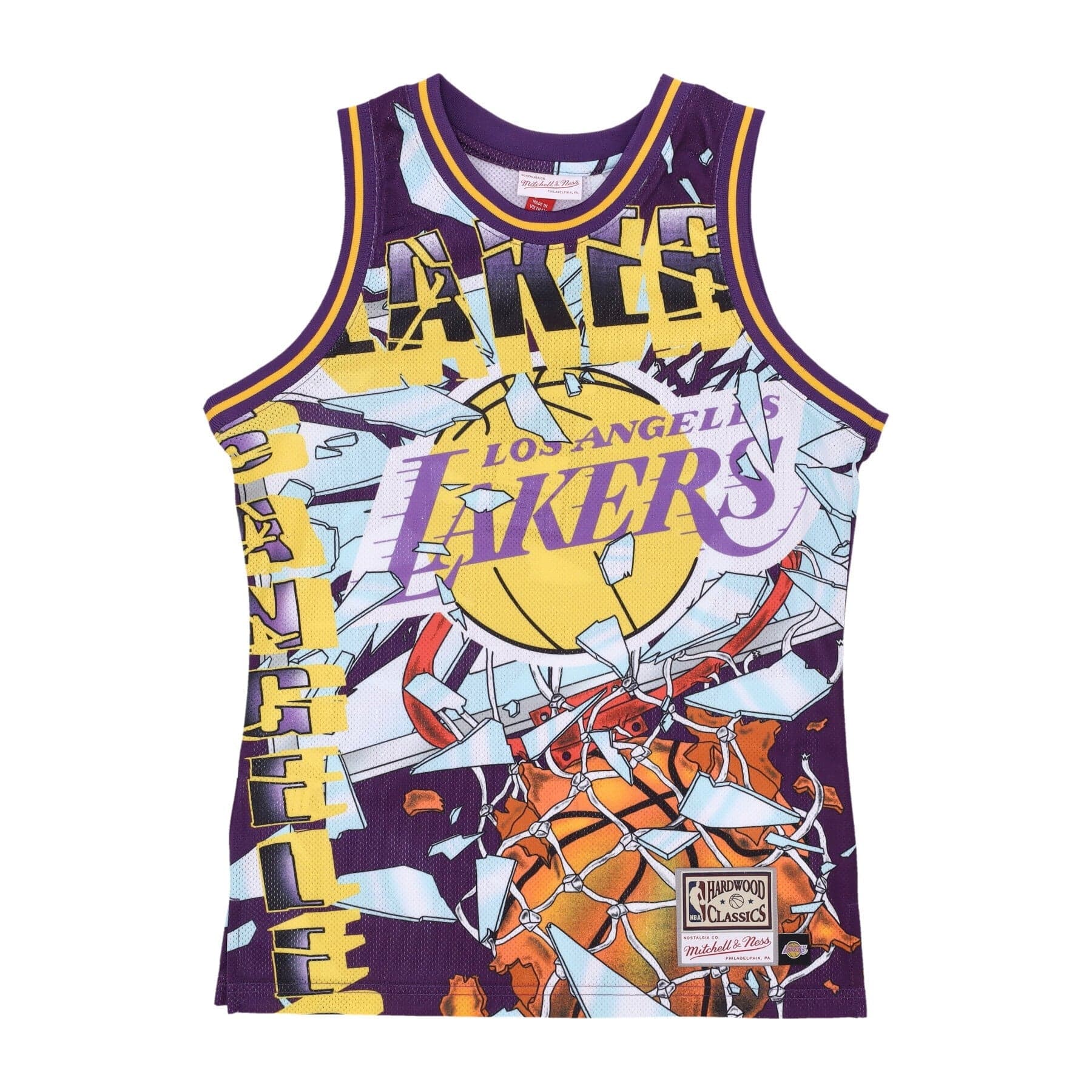 MITCHELL &amp; NESS Canotta Basket Uomo Nba Big Face Fashion Tank 6.0 Hardwood Classics Loslak Purple/original Team Colors da uomo in Autocategorizzazione Drestige - Casamassima, commercioVirtuoso.it