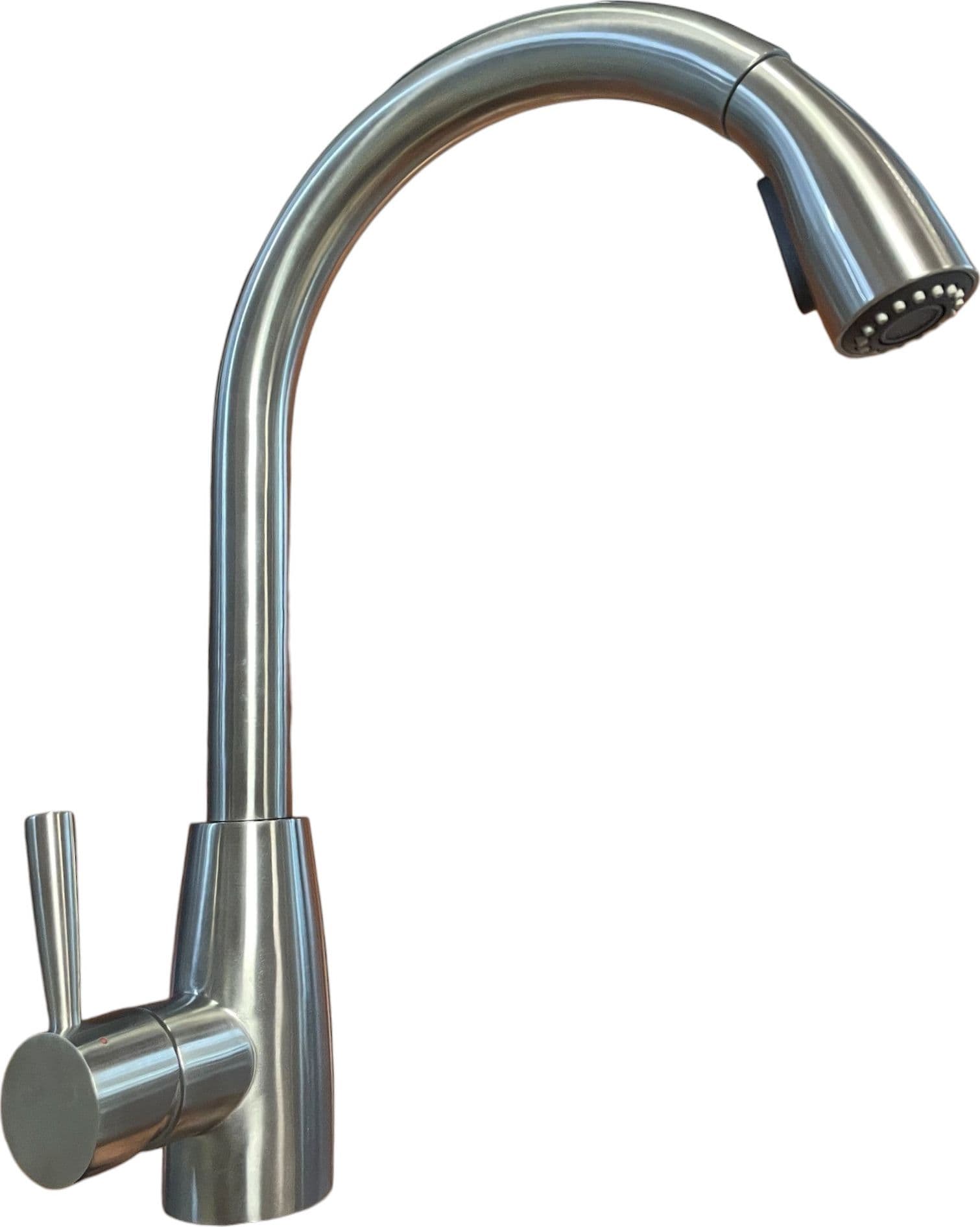 Miscelatore per cucina in acciaio inox con doccia estraibile alta qualità in Rubinetti per lavelli da cucina BagnoClic.it - Pregnana Milanese, commercioVirtuoso.it
