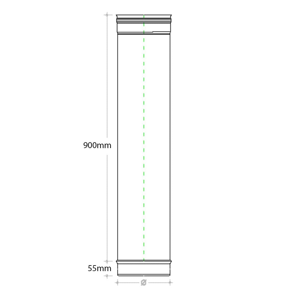 Tubo acciaio inox 300 x HU 900mm 6 decimi AISI 304 in Tubi di scarico Aloiserw.com - Altomonte, commercioVirtuoso.it