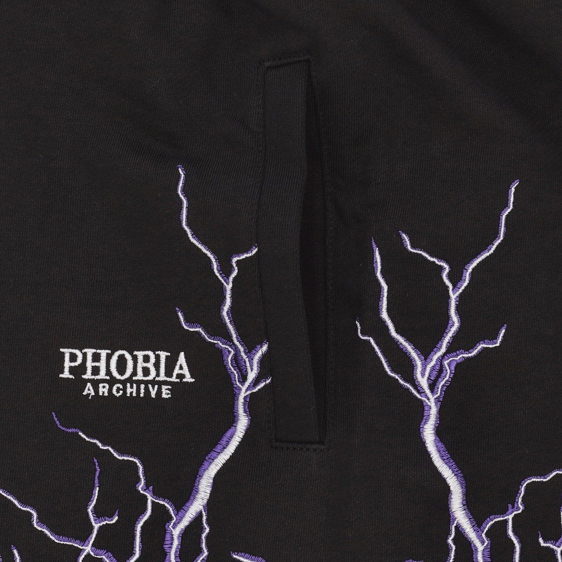 PHOBIA Pantalone Corto Tuta Uomo Lightning Shorts Black/purple da uomo in Pantaloncini sportivi Drestige - Casamassima, commercioVirtuoso.it