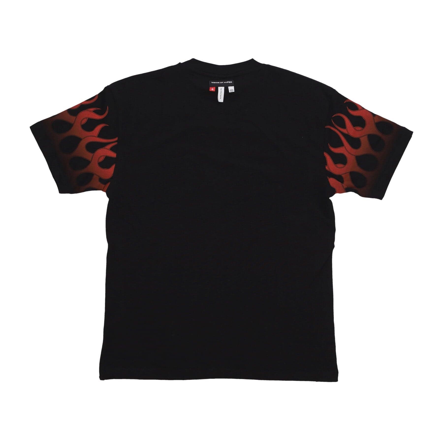 VISION OF SUPER Maglietta Uomo Flames Tee Black/red da uomo in Autocategorizzazione Drestige - Casamassima, commercioVirtuoso.it