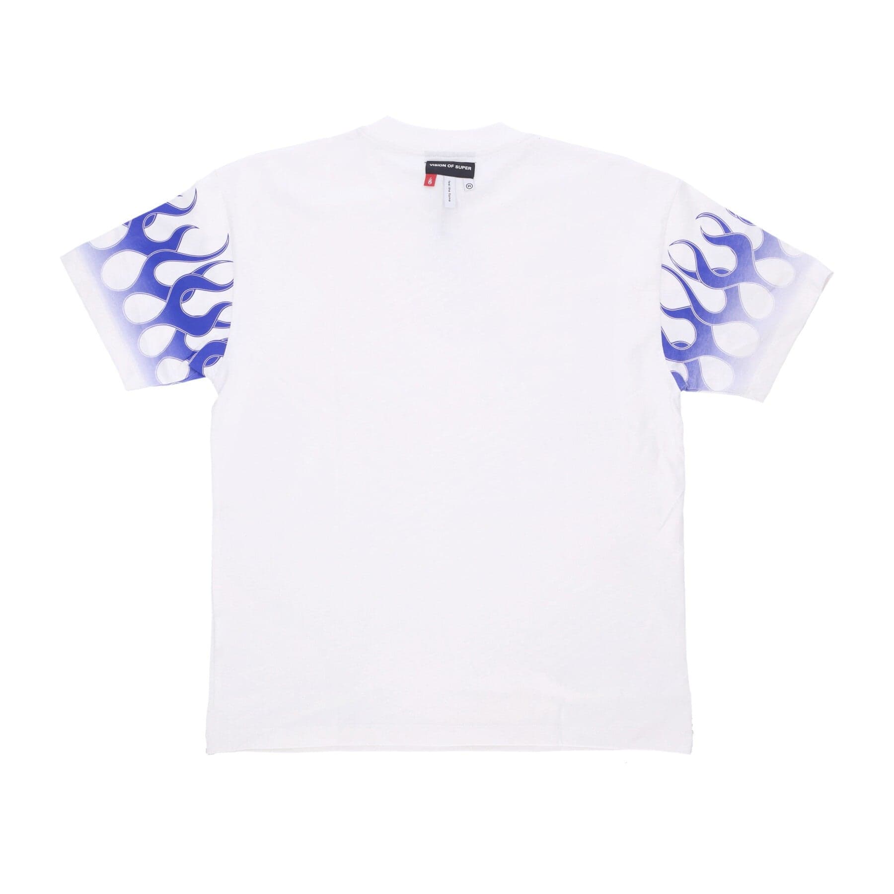 VISION OF SUPER Maglietta Uomo Flames Tee Off White/blue da uomo in T-Shirt Drestige - Casamassima, commercioVirtuoso.it