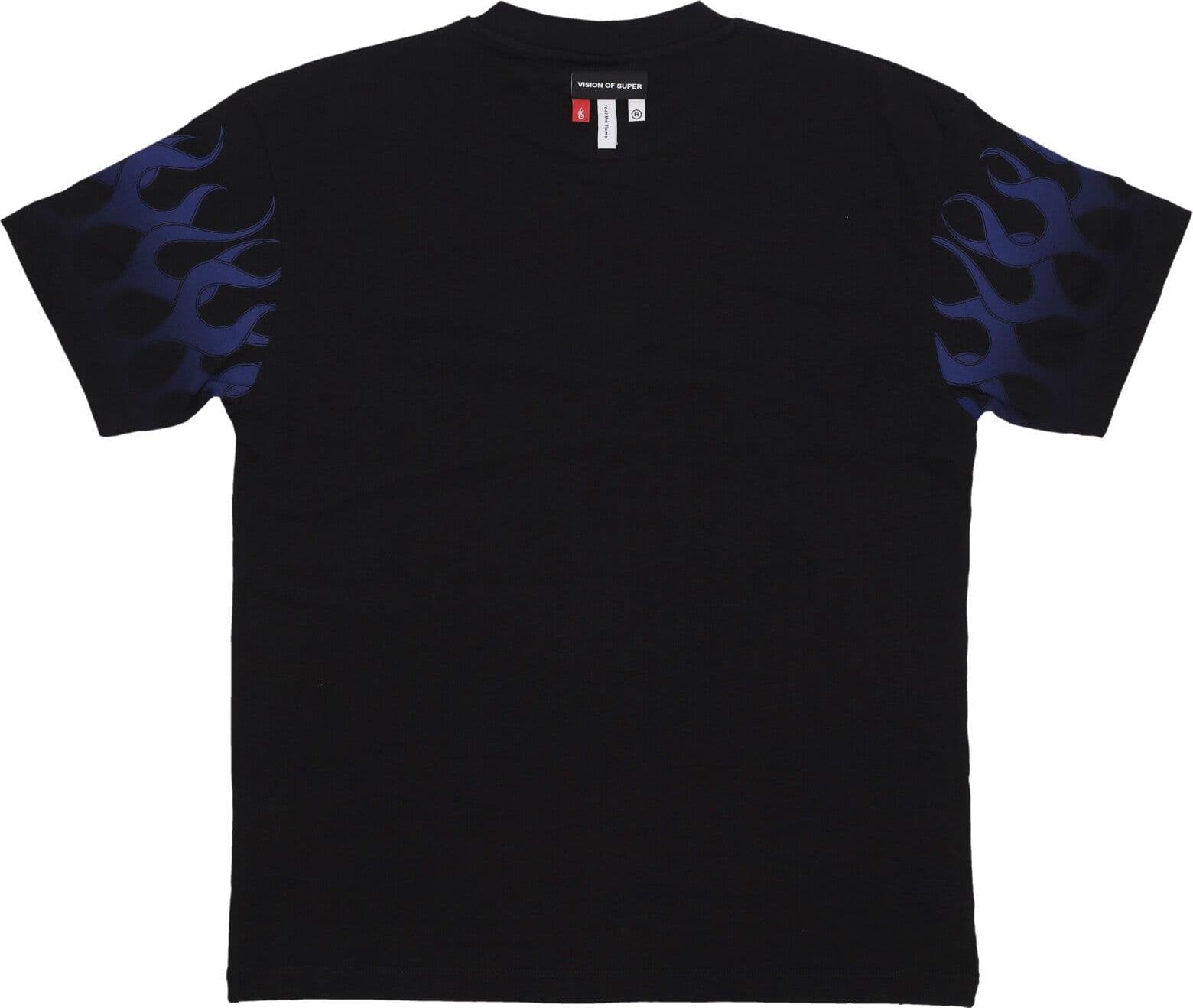 VISION OF SUPER Maglietta Uomo Flames Tee Black/blue da uomo in Autocategorizzazione Drestige - Casamassima, commercioVirtuoso.it