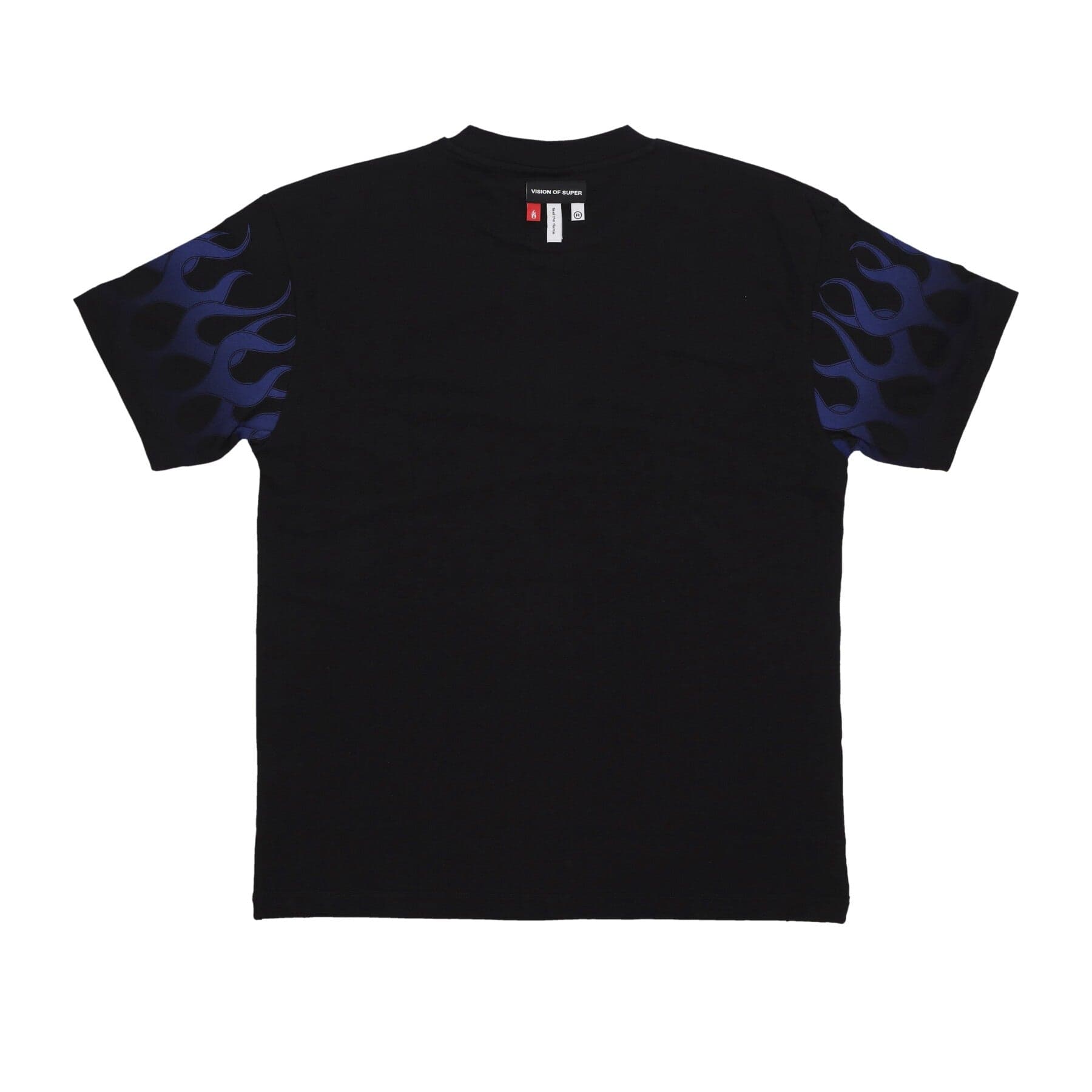 VISION OF SUPER Maglietta Uomo Flames Tee Black/blue da uomo in Autocategorizzazione Drestige - Casamassima, commercioVirtuoso.it