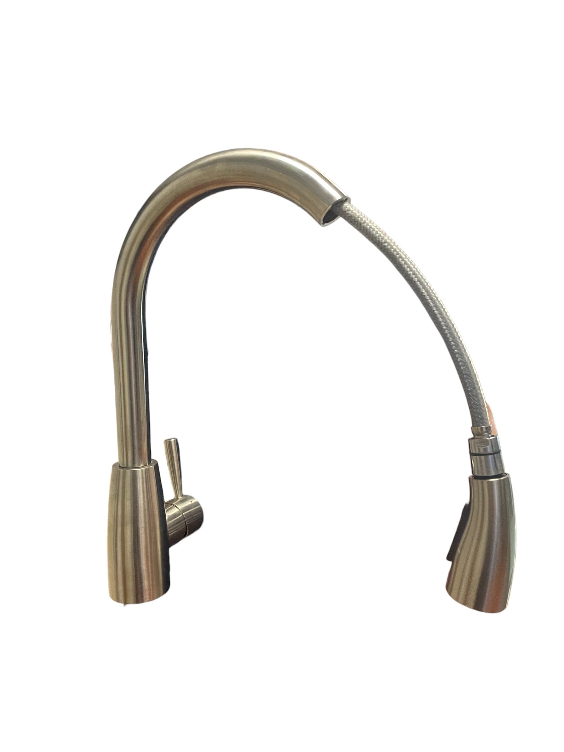 Miscelatore per cucina in acciaio inox con doccia estraibile alta qualità in Rubinetti per lavelli da cucina BagnoClic.it - Pregnana Milanese, commercioVirtuoso.it