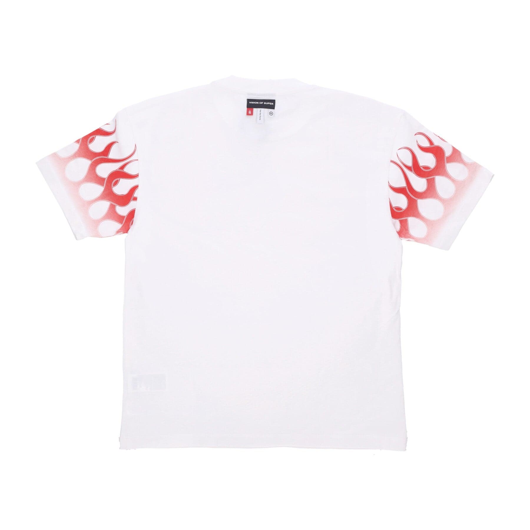VISION OF SUPER Maglietta Uomo Flames Tee White/red da uomo in Autocategorizzazione Drestige - Casamassima, commercioVirtuoso.it
