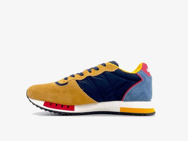 BLAUER Sneaker Uomo Queens01 Yellow/ NAvy in Sneaker casual Calzature Durello - Agna, commercioVirtuoso.it