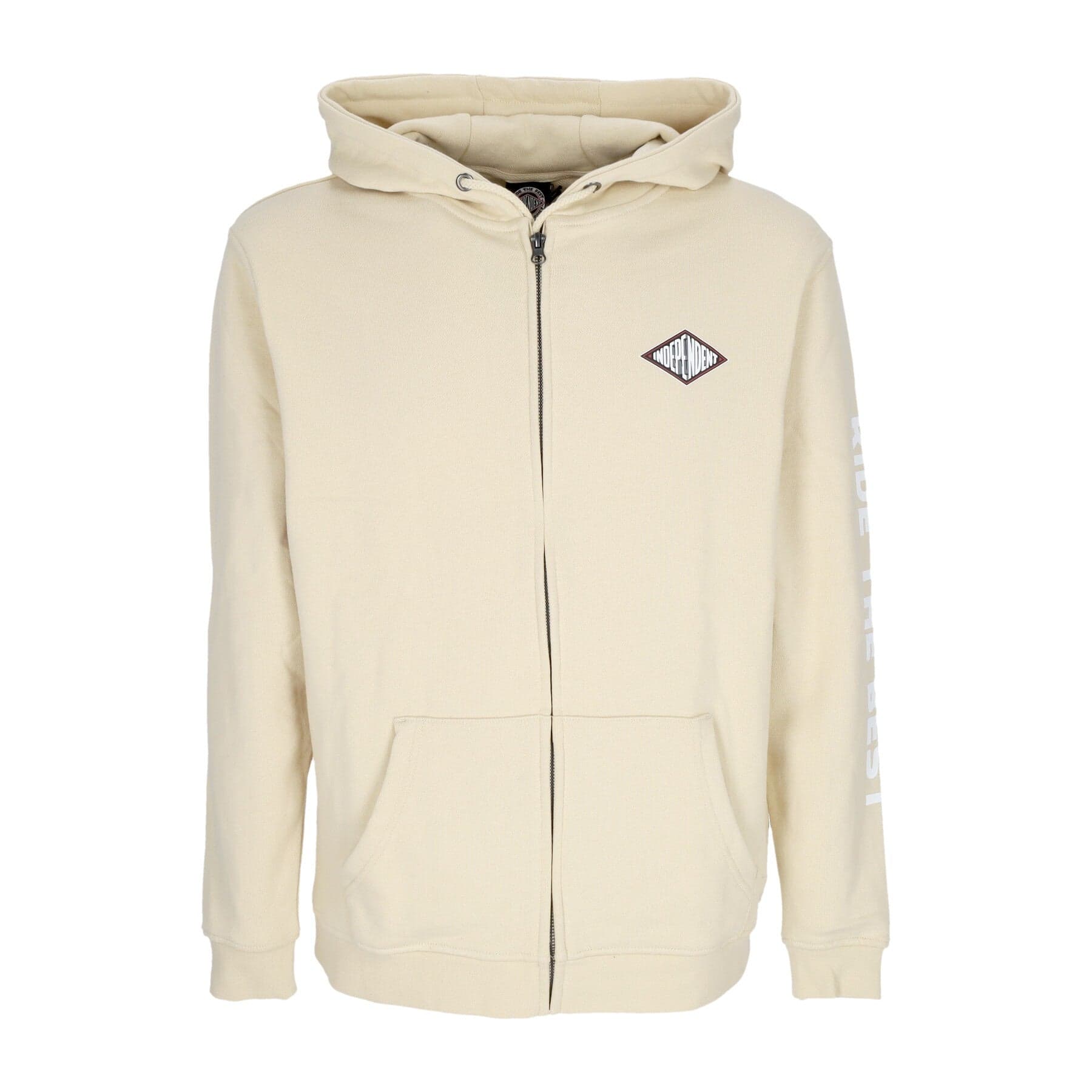 INDEPENDENT Felpa Leggera Cappuccio Zip Uomo Depth Summit Zip Hoodie Sand da uomo in Felpe con cappuccio Drestige - Casamassima, commercioVirtuoso.it