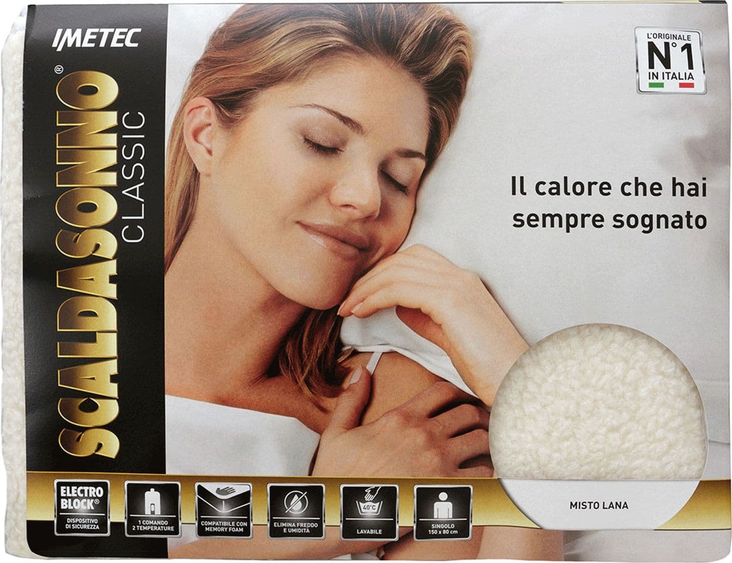 Scaldasonno Scaldaletto Imetec Classic Singolo Misto Lana in Coperte elettriche Collezione Casa - Trebisacce, commercioVirtuoso.it