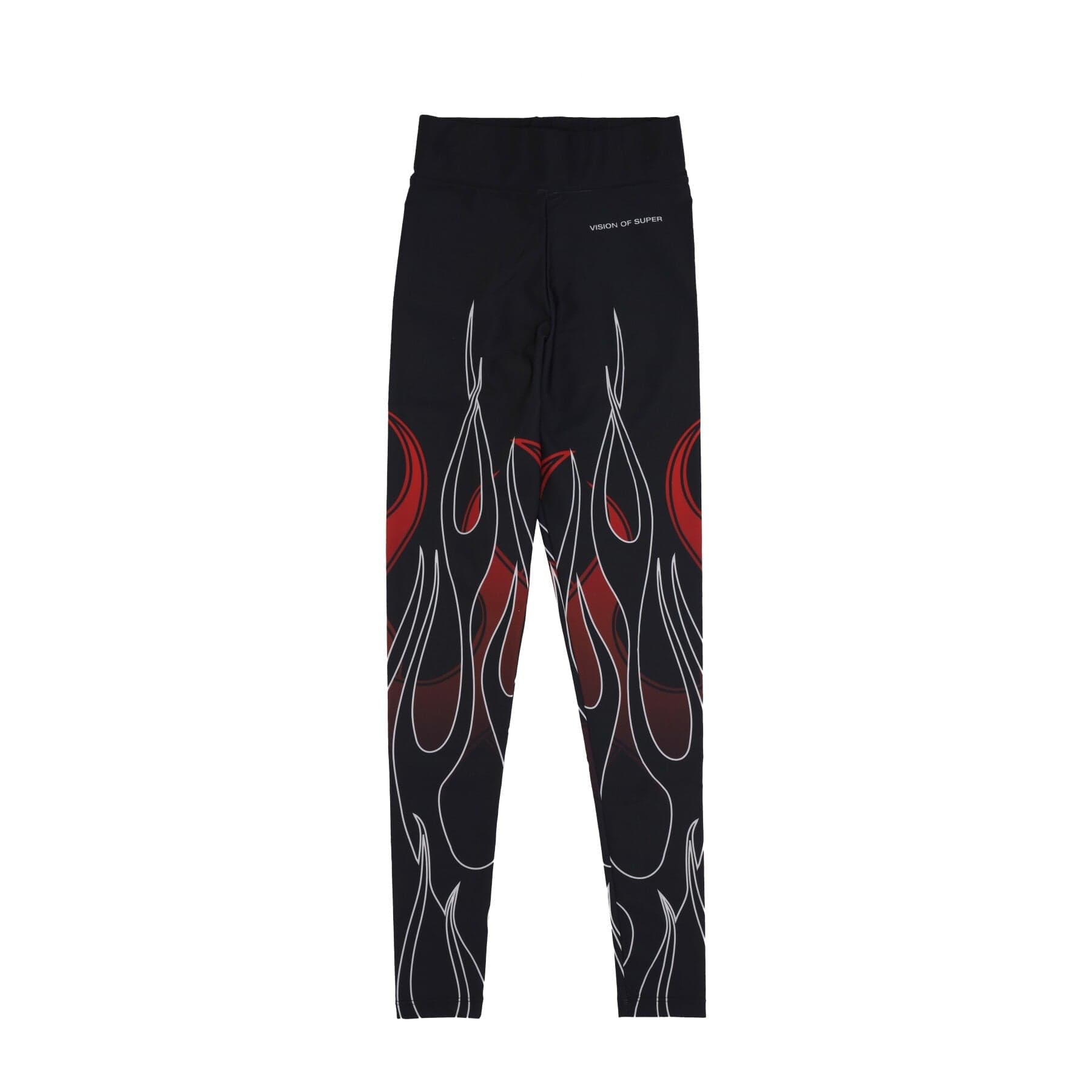 VISION OF SUPER Leggins Donna Double Flames Leggings Black/red