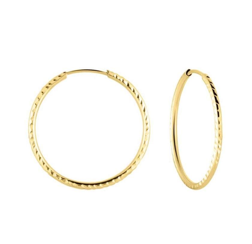 STROILI - Orecchini A Cerchio Diamantato Tondo Toujours Oro Giallo in Orecchini Alba Gioielli - Casoria, commercioVirtuoso.it