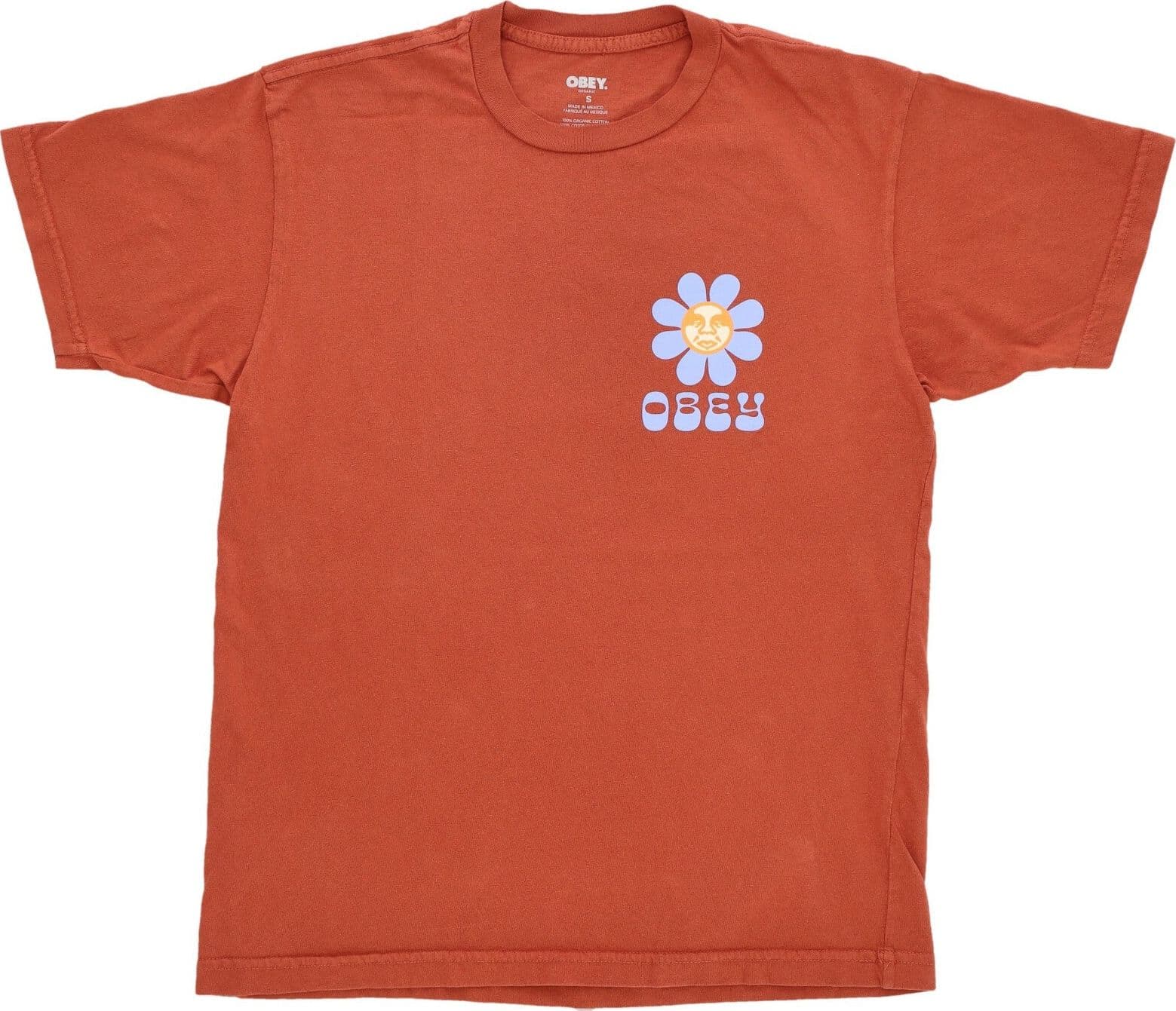 OBEY Maglietta Uomo Petal Organic Tee Terra Cotta da uomo in T-Shirt Drestige - Casamassima, commercioVirtuoso.it