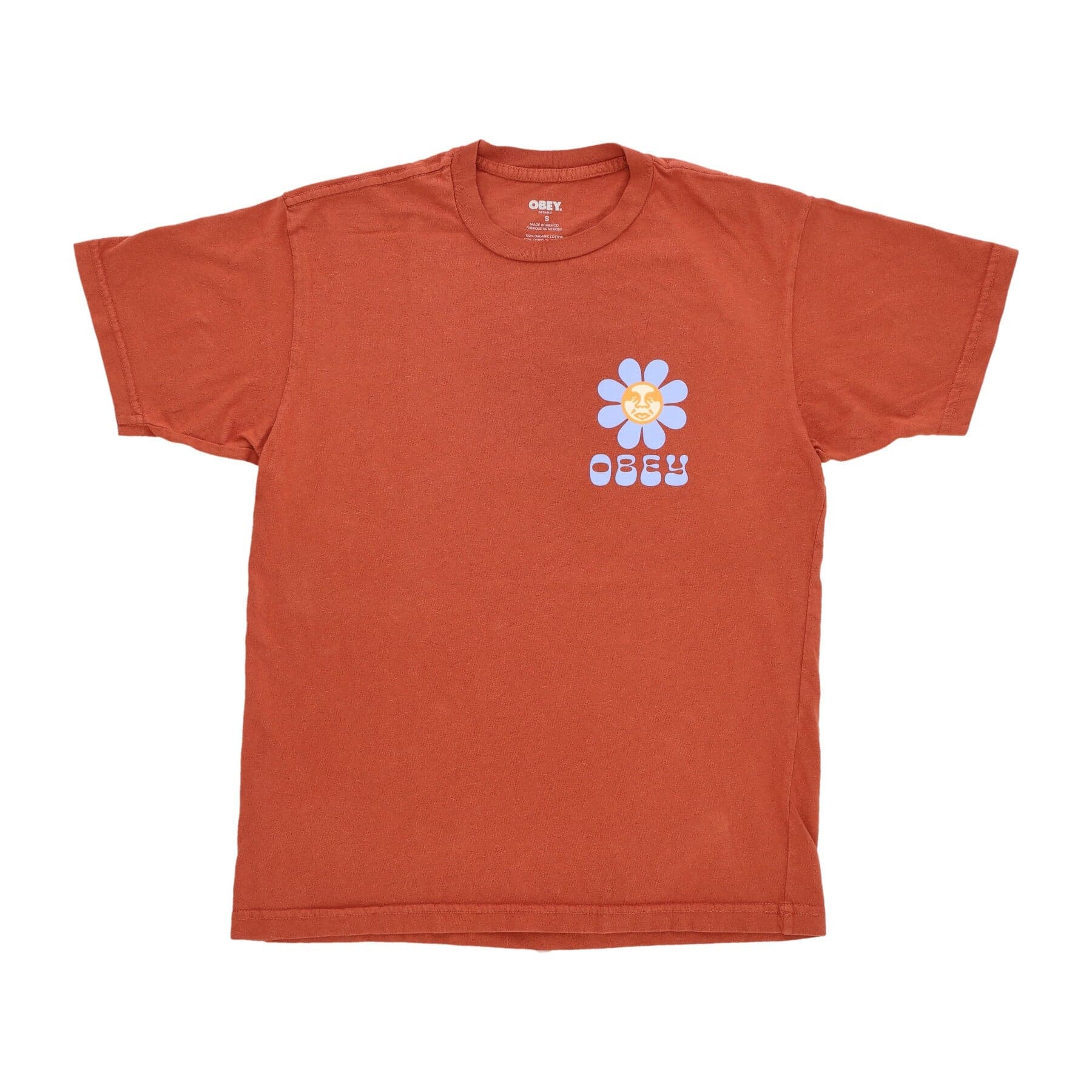 OBEY Maglietta Uomo Petal Organic Tee Terra Cotta da uomo in T-Shirt Drestige - Casamassima, commercioVirtuoso.it