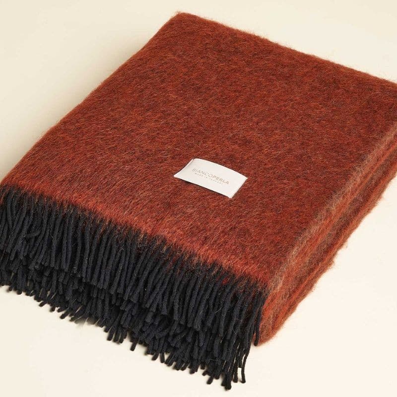 Plaid in Alpaca tinto in capo Camden Biancoperla in Plaid Collezione Casa - Trebisacce, commercioVirtuoso.it