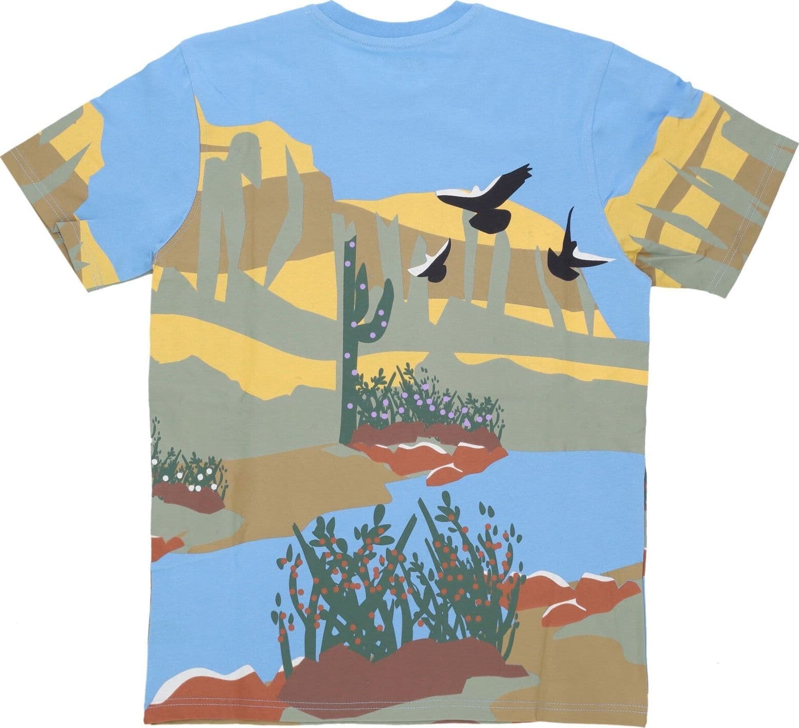STAPLE Maglietta Uomo Horizon Aop Tee Blue da uomo in T-Shirt Drestige - Casamassima, commercioVirtuoso.it