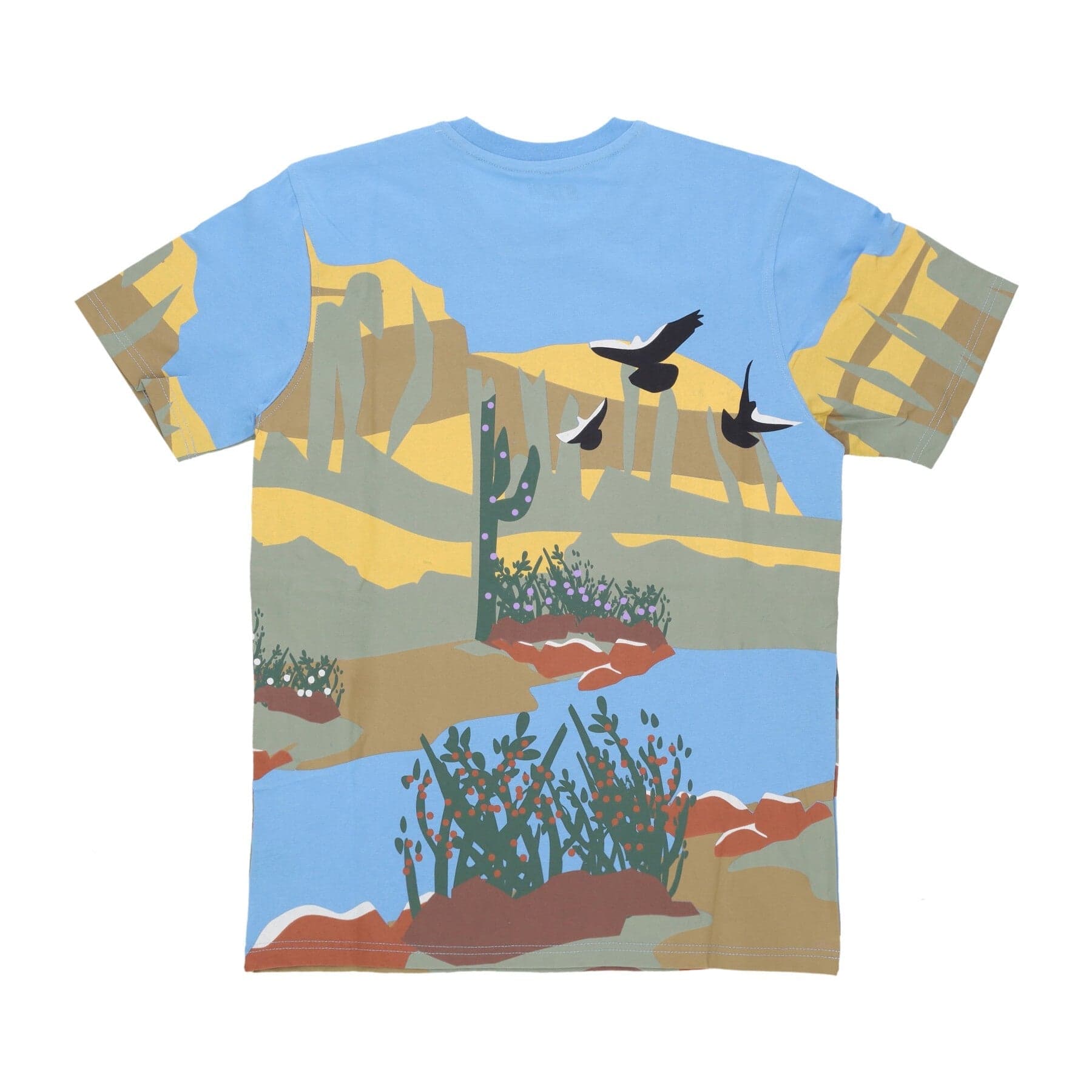 STAPLE Maglietta Uomo Horizon Aop Tee Blue da uomo in T-Shirt Drestige - Casamassima, commercioVirtuoso.it