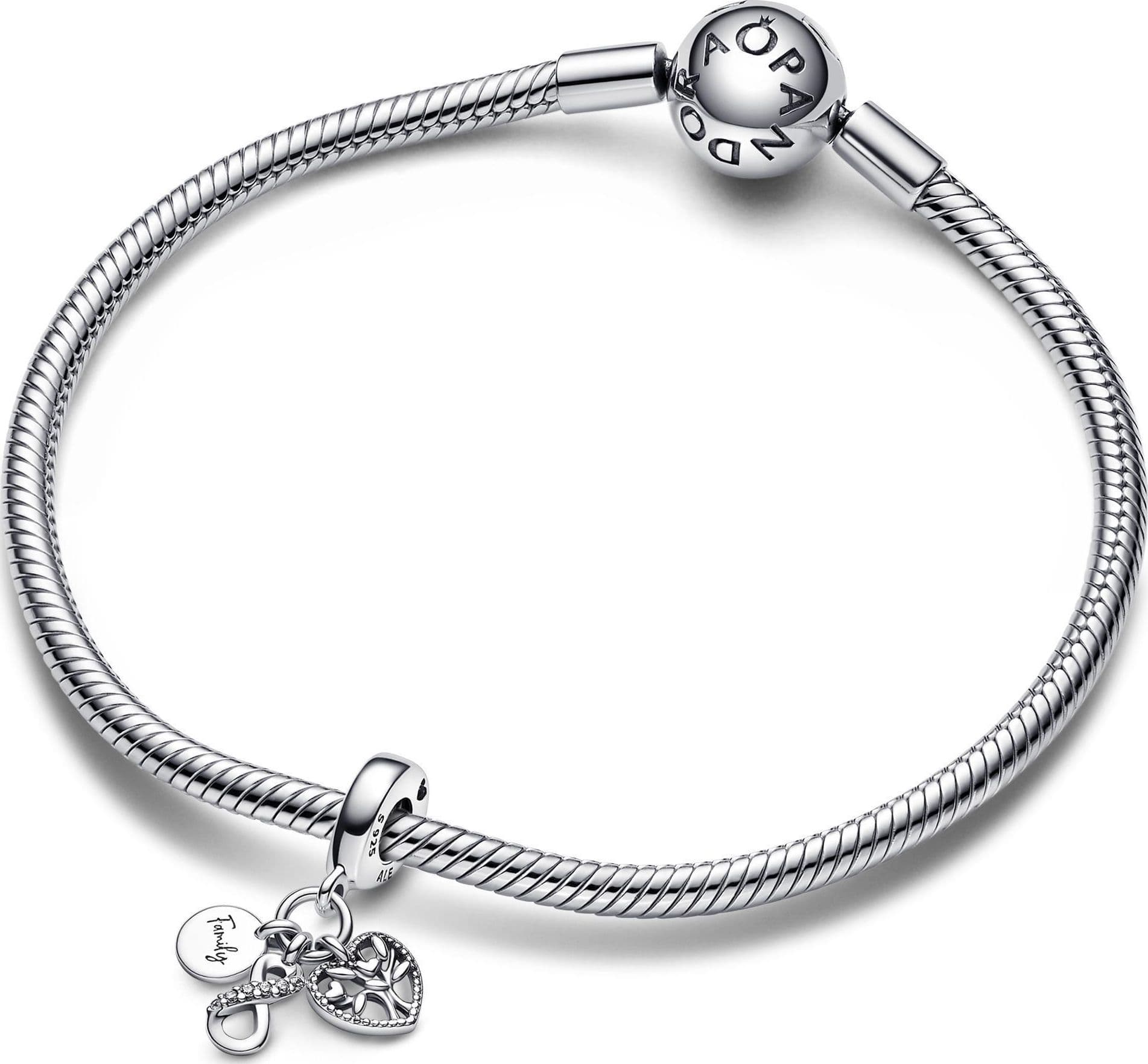Pandora - Charm Pendente Famiglia Per Sempre in Bead Charm Alba Gioielli - Casoria, commercioVirtuoso.it