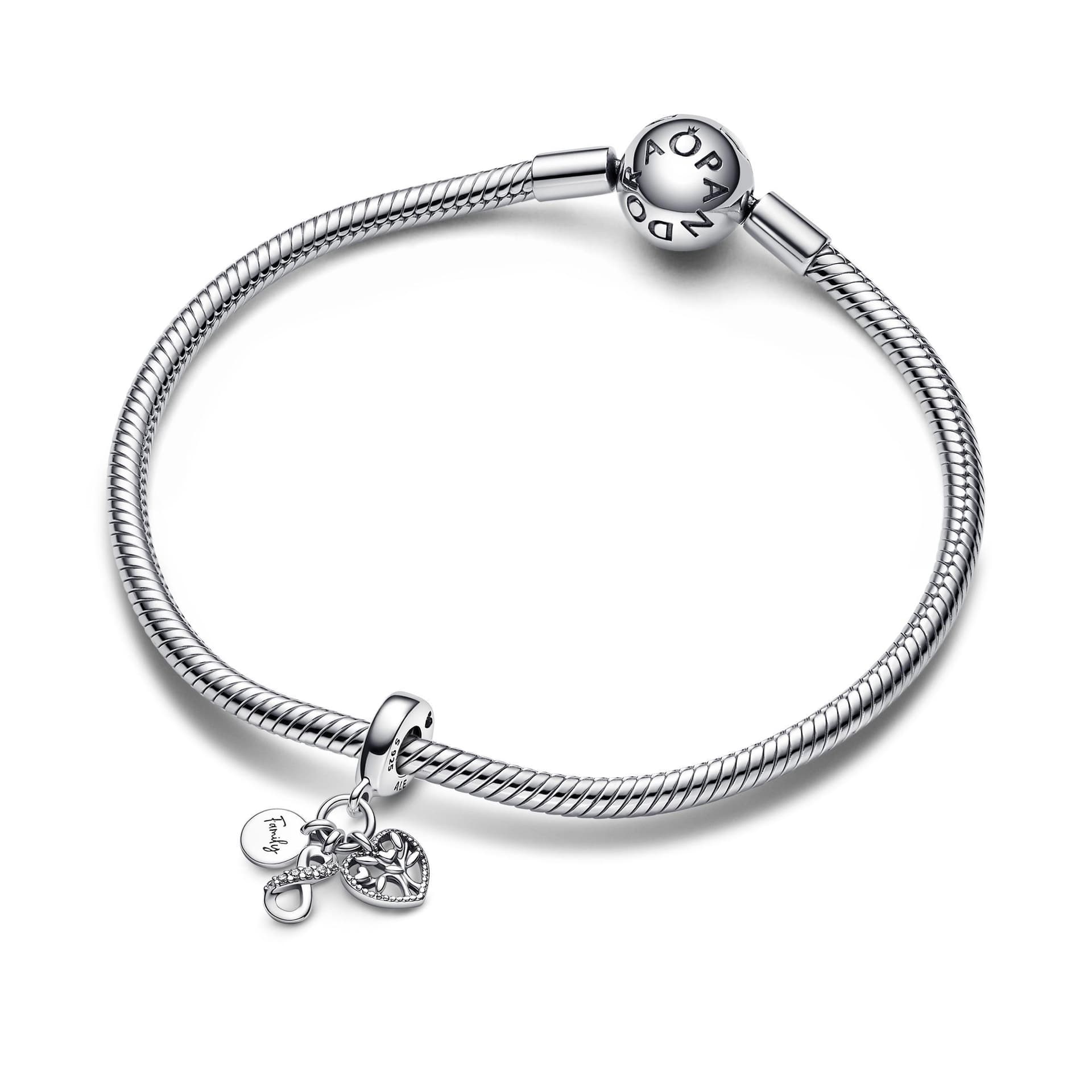 Pandora - Charm Pendente Famiglia Per Sempre in Bead Charm Alba Gioielli - Casoria, commercioVirtuoso.it