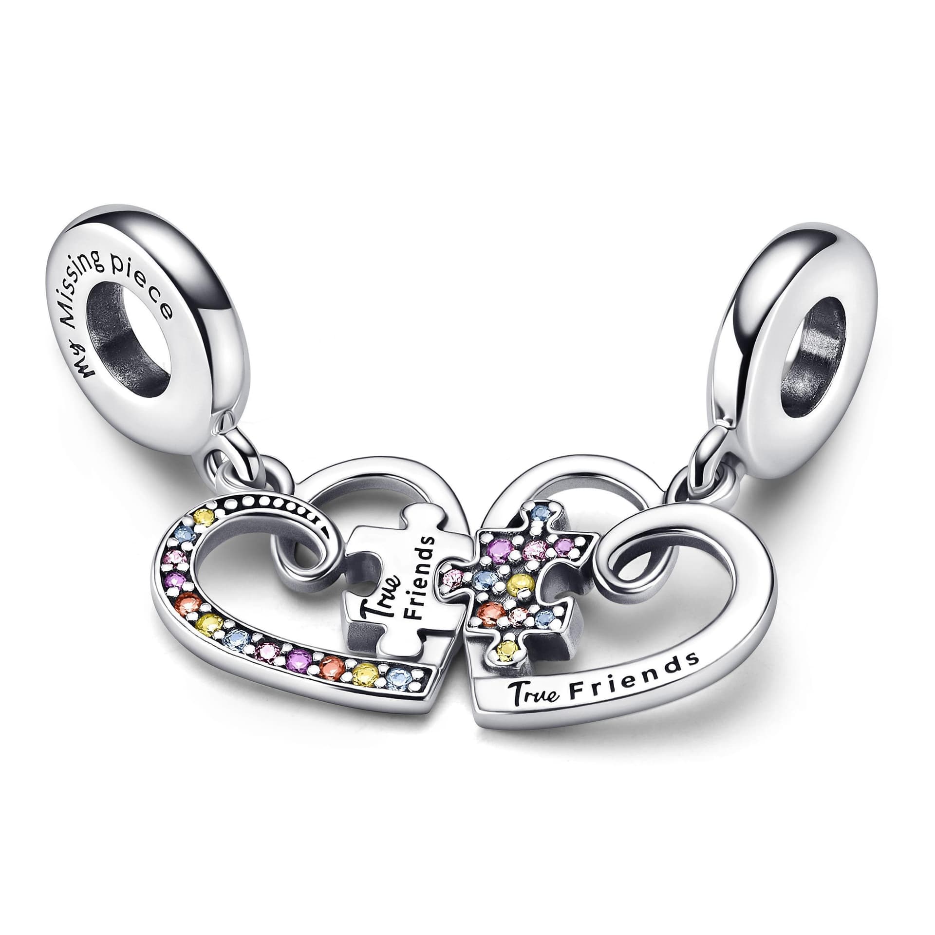 Pandora - Charm Pendente Puzzle dell'Amicizia Divisibile in Bead Charm Alba Gioielli - Casoria, commercioVirtuoso.it