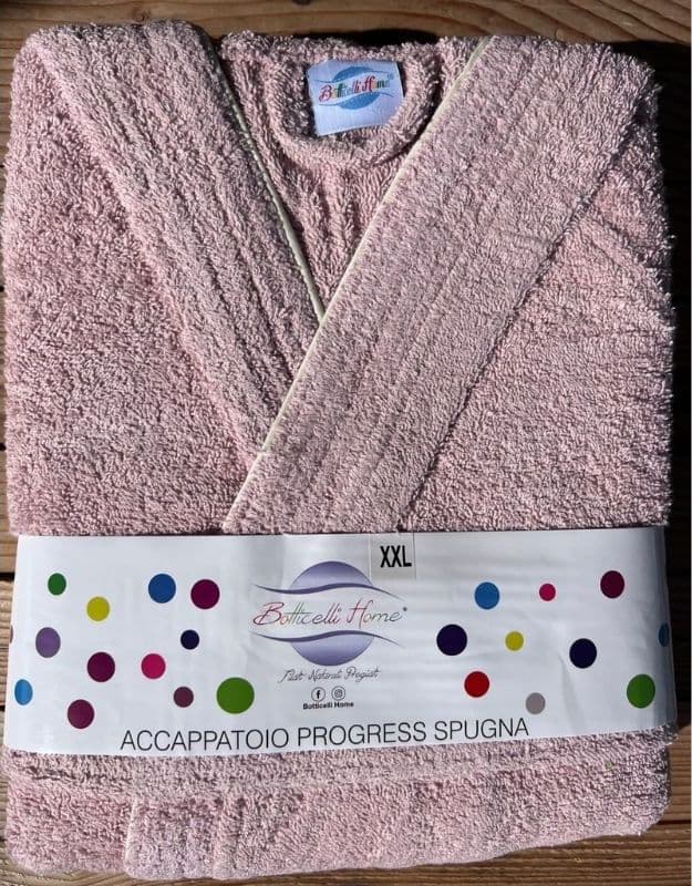 Accappatoio Unisex con Cappuccio Botticelli Home in Spugna di Puro Cotone Progress in Accappatoi Collezione Casa - Trebisacce, commercioVirtuoso.it