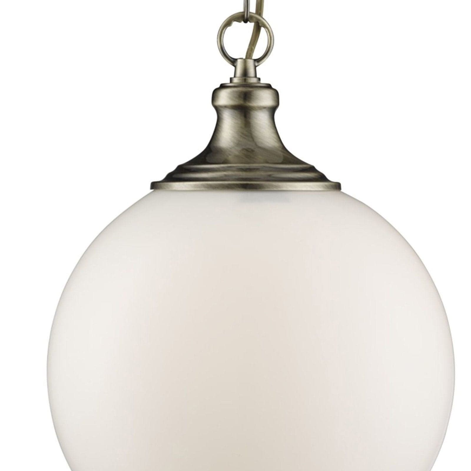 Sospensione Contemporanea Vulcano Acciaio Ottone Vetro Bianco 1 Luce E27 in Lampade a sospensione LuceArt - Montecorvino Pugliano, commercioVirtuoso.it