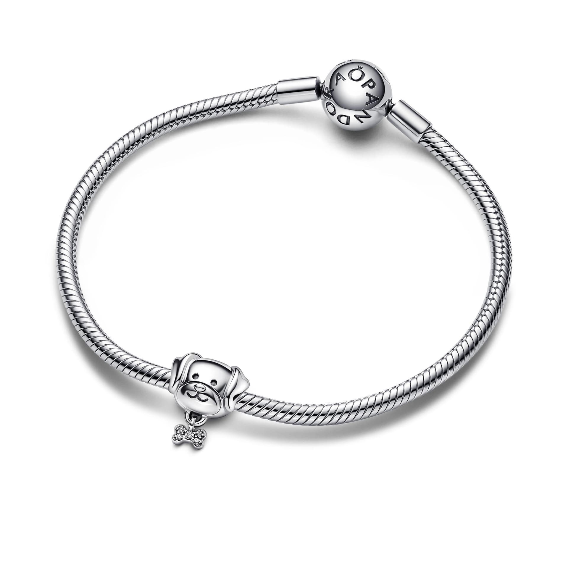 Pandora - Charm Cagnolino con Osso in Bead Charm Alba Gioielli - Casoria, commercioVirtuoso.it