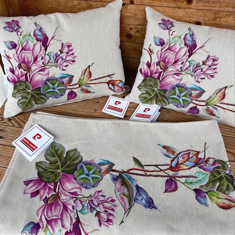 Cuscino arredo in gobelin Pierre Cardin Lilium in Runner Collezione Casa - Trebisacce, commercioVirtuoso.it