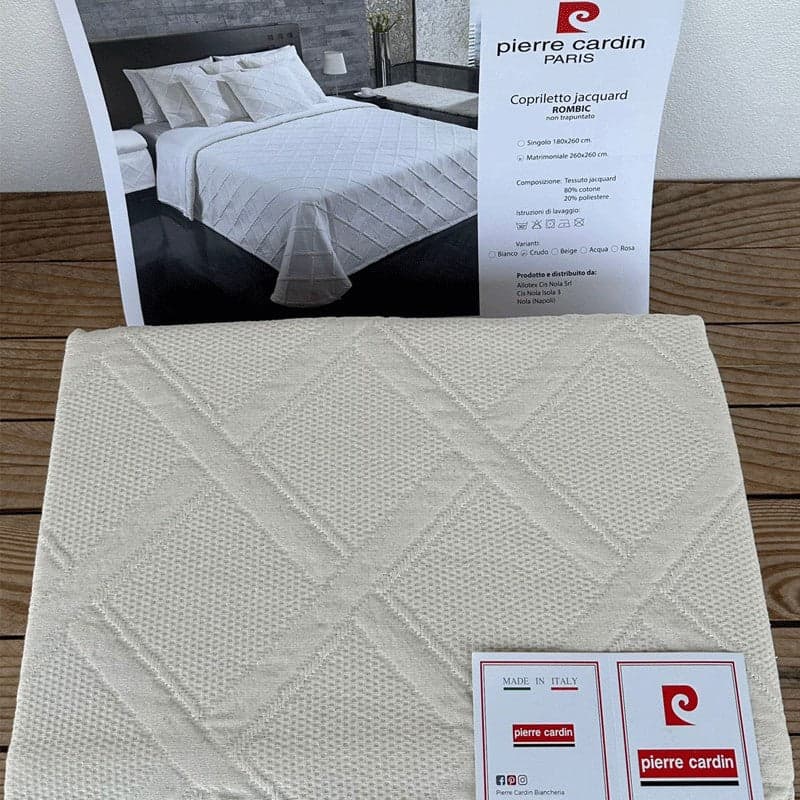Copriletto estivo in cotone Pierre Cardin Rombic in Piumini Collezione Casa - Trebisacce, commercioVirtuoso.it