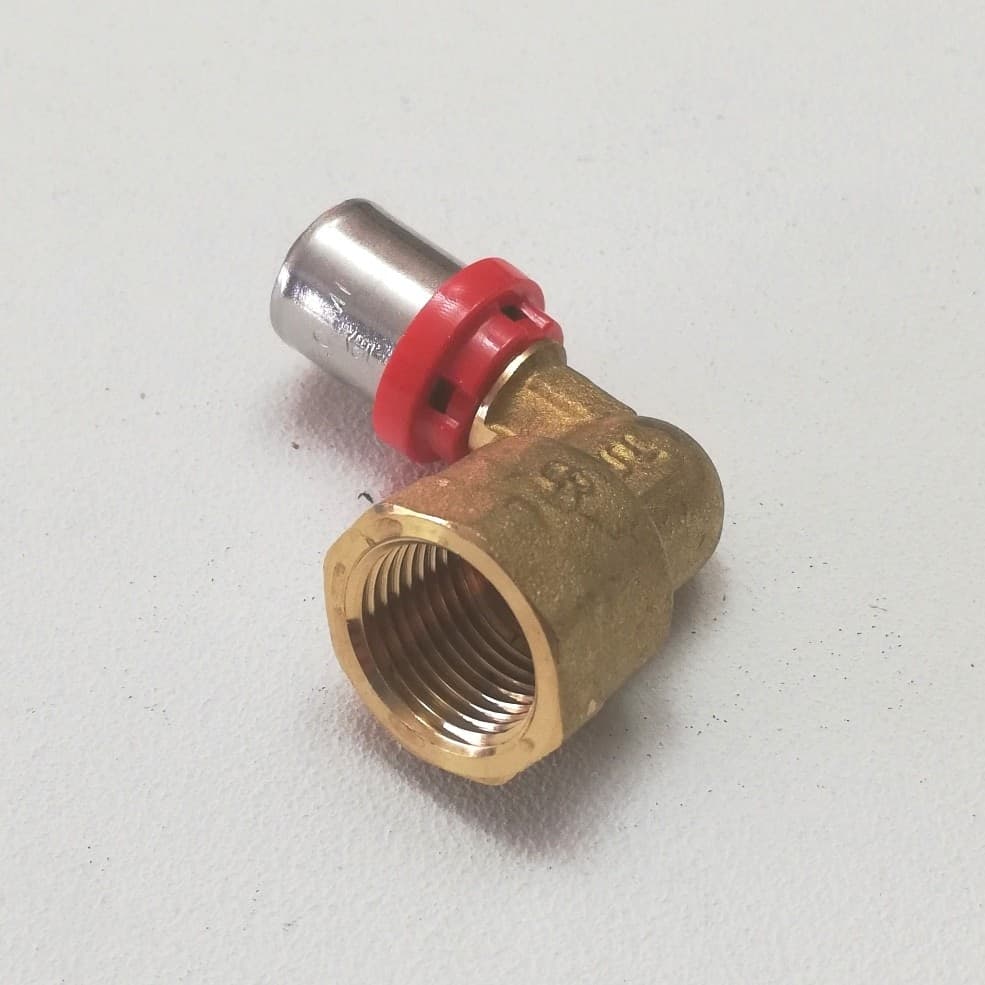 Tiemme raccordo 16 x 1/2" curvo gomito F femmina a pressare per tubo multistrato in Adattatori Aloiserw.com - Altomonte, commercioVirtuoso.it