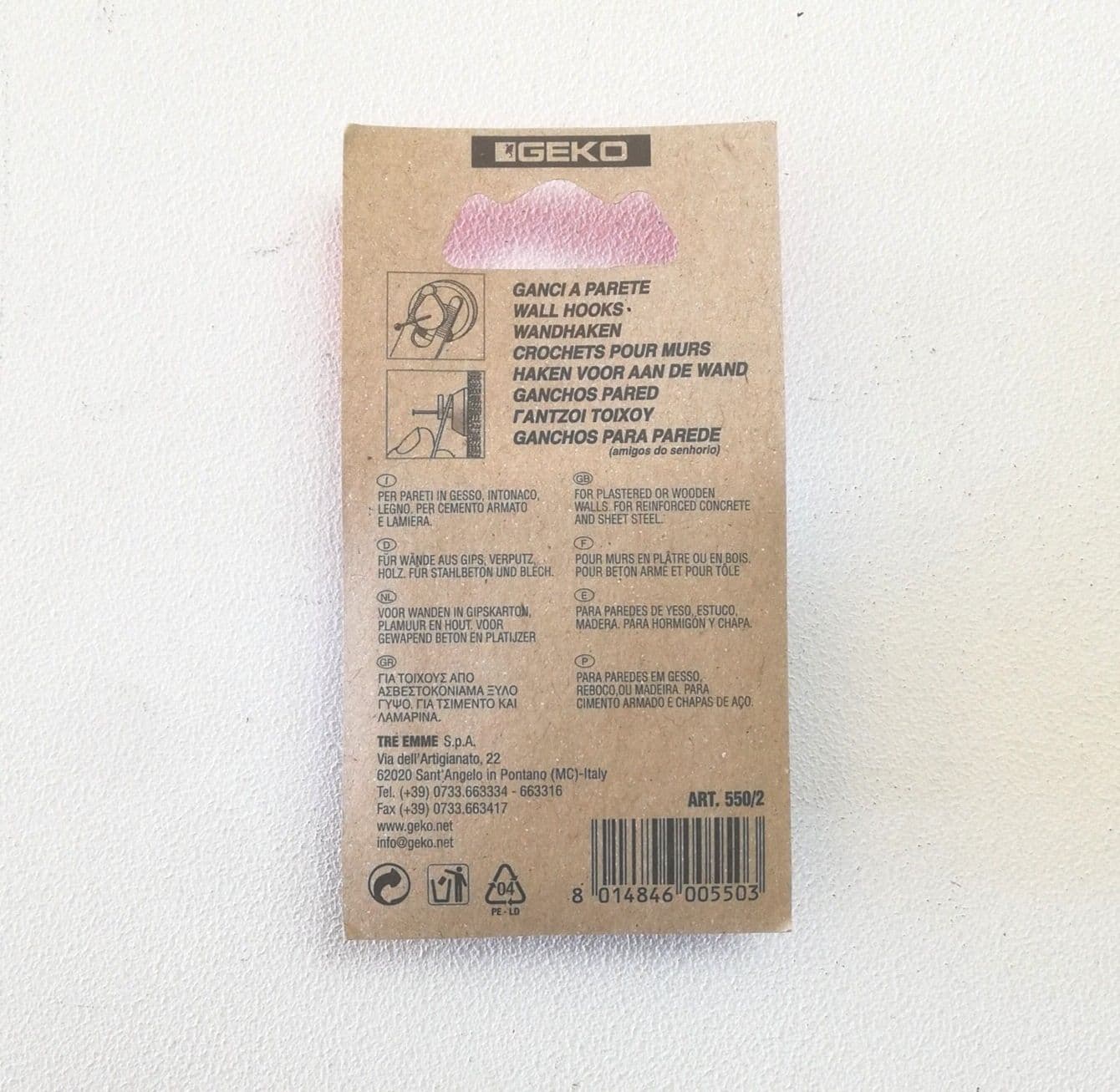 Chiodo con gancio appendi quadri di colore bianco in Ganci appendi quadri Aloiserw.com - Altomonte, commercioVirtuoso.it