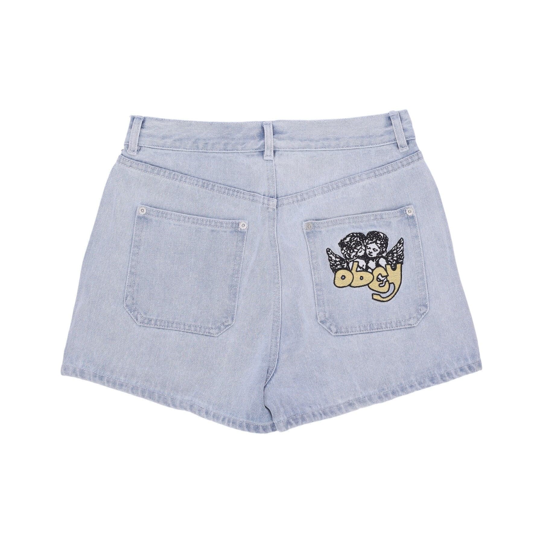 OBEY Jeans Corto Donna Julia Denim Short Bleached Indigo da donna in Pantaloncini Drestige - Casamassima, commercioVirtuoso.it