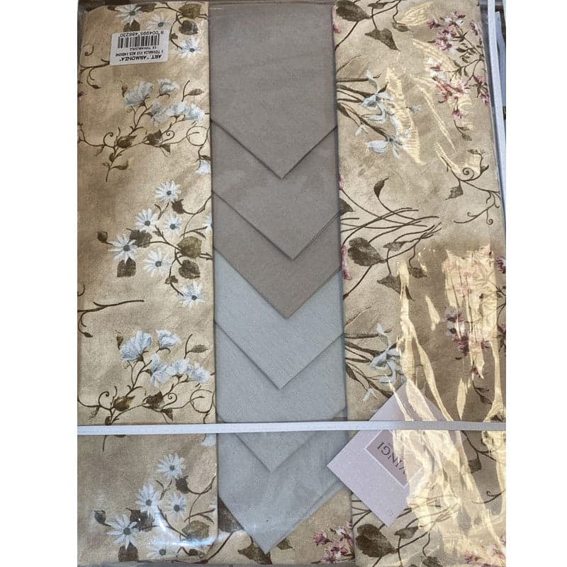Tovaglia da tavola con tovaglioli Armonia di Primavera Vingi Ricami in Tovaglie Collezione Casa - Trebisacce, commercioVirtuoso.it