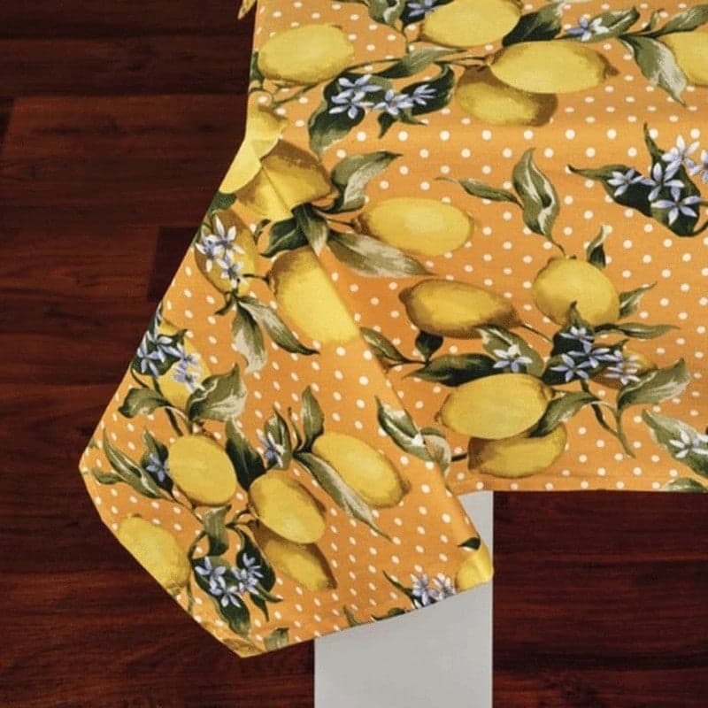 Tovaglia da tavola con tovaglioli Armonia di limoni Vingi Ricami in Tovaglie Collezione Casa - Trebisacce, commercioVirtuoso.it