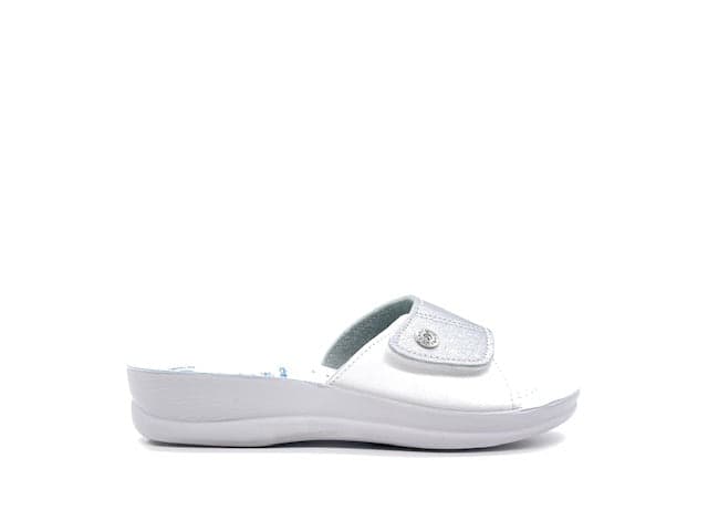 INBLU Ciabatta Donna Con Strappo Argento in Pantofole Calzature Durello - Agna, commercioVirtuoso.it