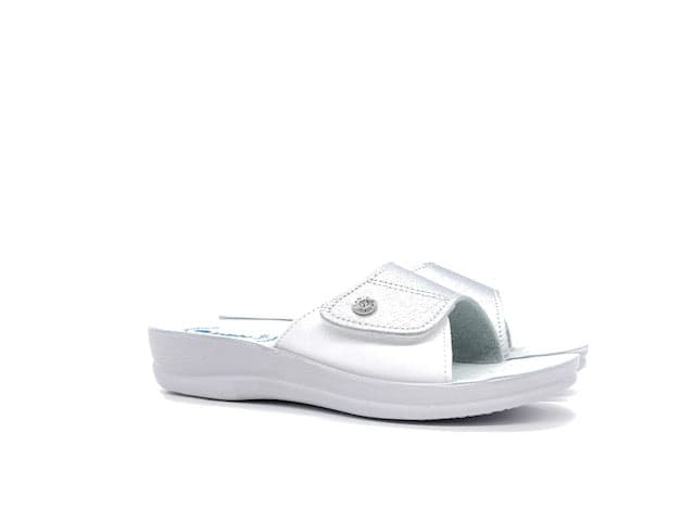 INBLU Ciabatta Donna Con Strappo Argento in Pantofole Calzature Durello - Agna, commercioVirtuoso.it