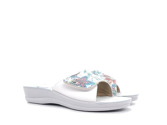 INBLU Ciabatta Donna Con Strappo Bianco in Pantofole Calzature Durello - Agna, commercioVirtuoso.it