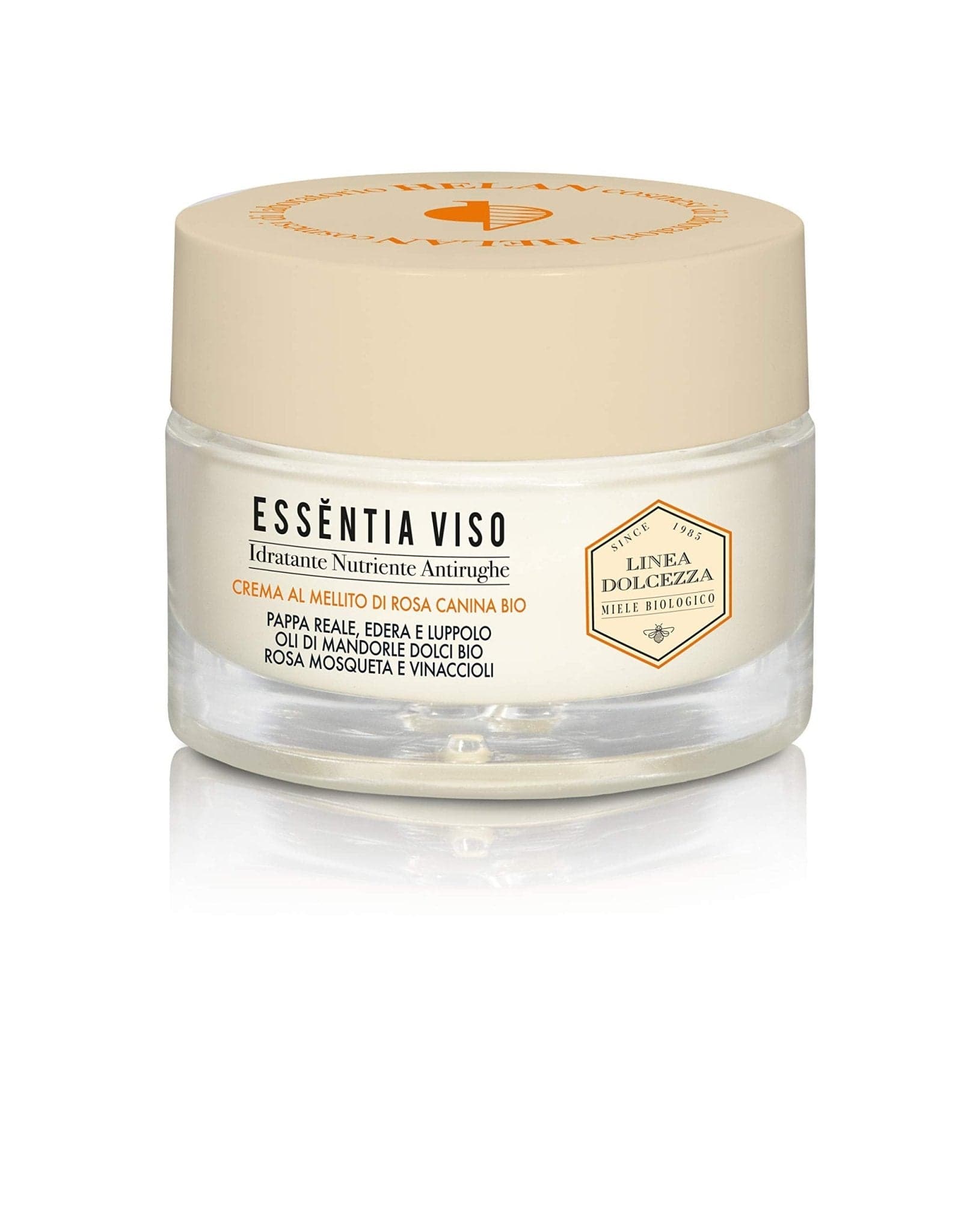 Helan, Linea Dolcezza, Essentia Viso, Crema, Idratante, Nutriente, Antirughe, 50 mL - Naturopatica shop & therapy