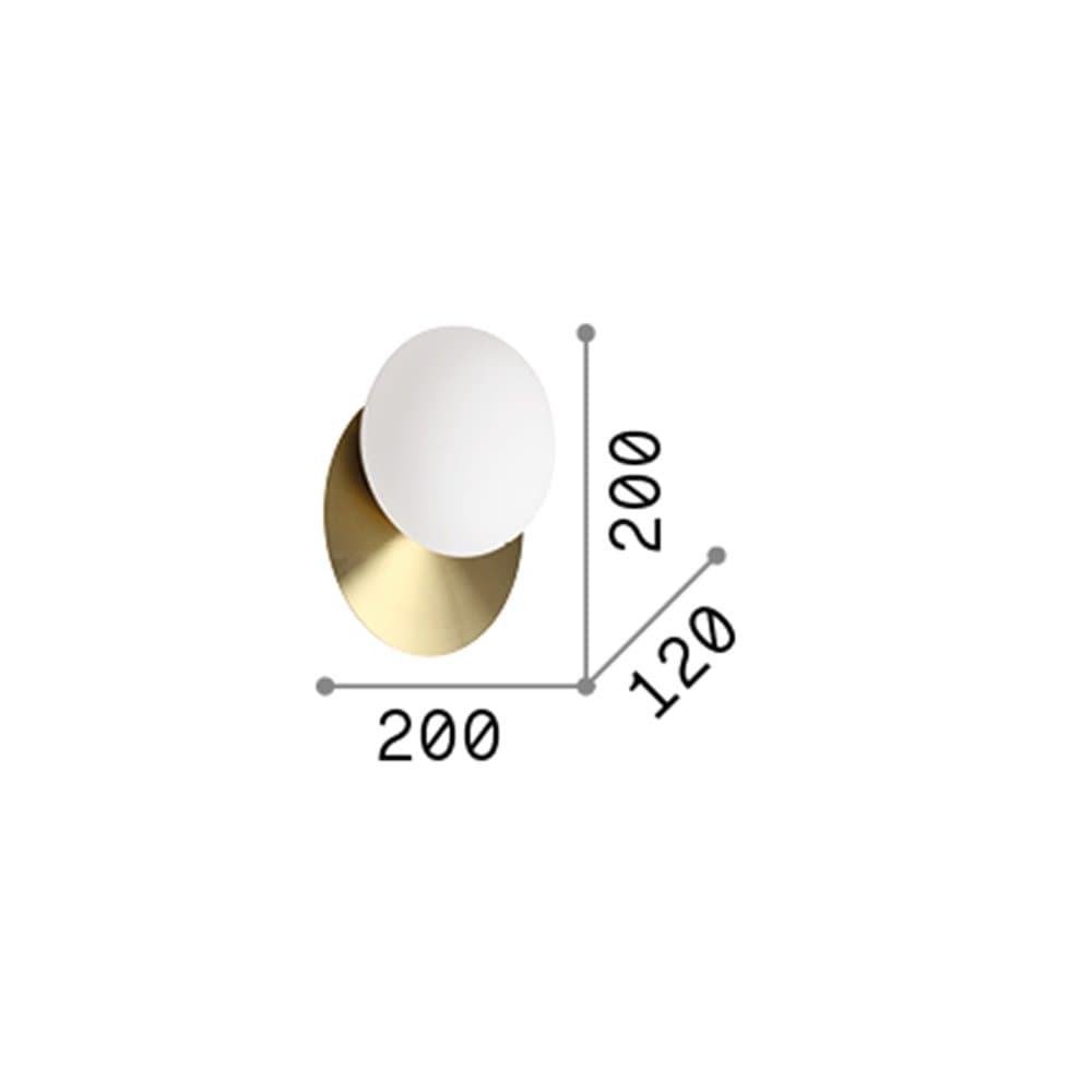 Applique Contemporanea Ninfea Metallo Bianco 1 Luce Gx53 9W 3000K Luce Calda in Applique LuceArt - Montecorvino Pugliano, commercioVirtuoso.it