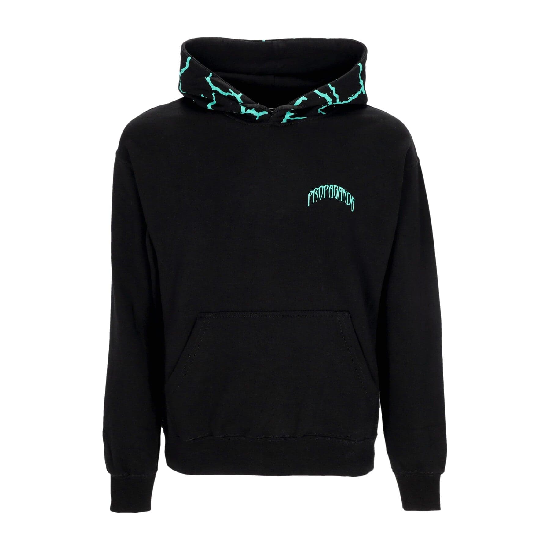 PROPAGANDA Felpa Leggera Cappuccio Uomo Triangle Panther Hoodie Black da uomo in Felpe con cappuccio Drestige - Casamassima, commercioVirtuoso.it