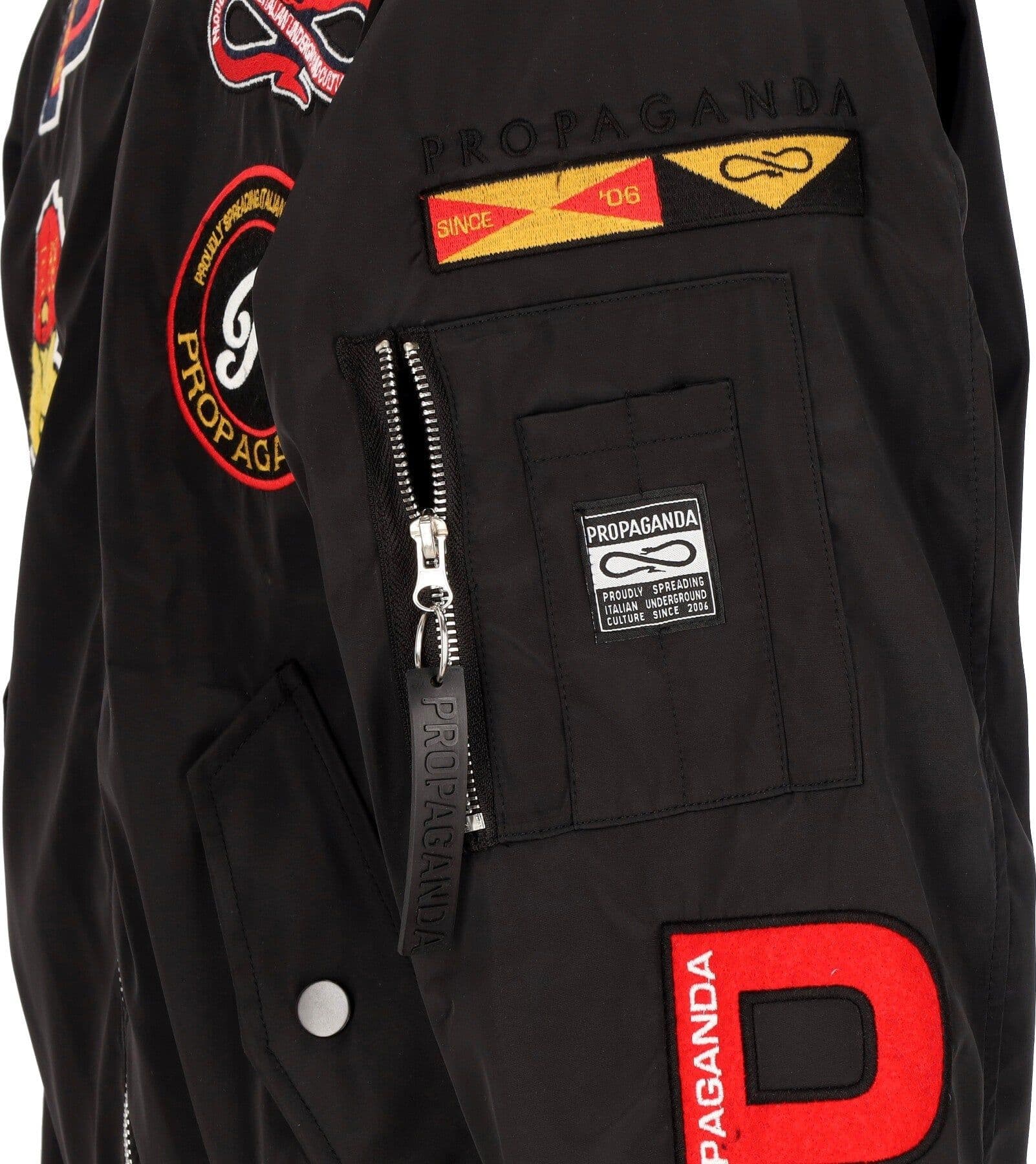 PROPAGANDA Giubbotto Bomber Uomo Baseball Bomber Black da uomo in Giacche Drestige - Casamassima, commercioVirtuoso.it