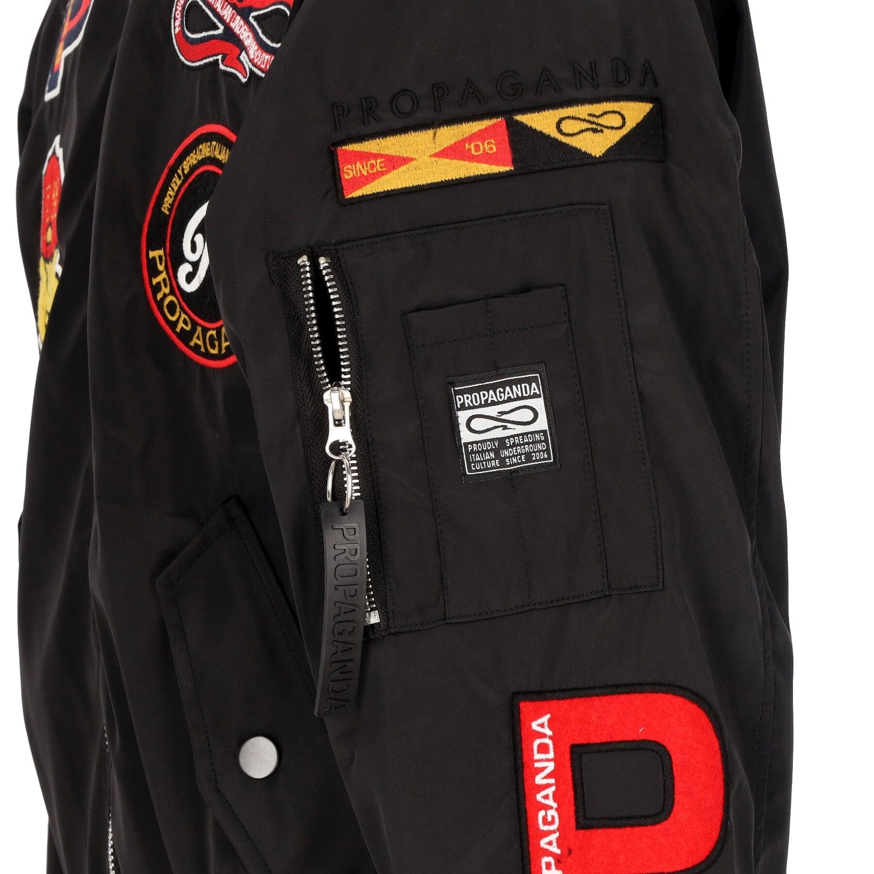 PROPAGANDA Giubbotto Bomber Uomo Baseball Bomber Black da uomo in Giacche Drestige - Casamassima, commercioVirtuoso.it