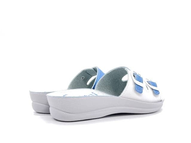 INBLU Ciabatta donna con fibbie Azzurro in Pantofole Calzature Durello - Agna, commercioVirtuoso.it