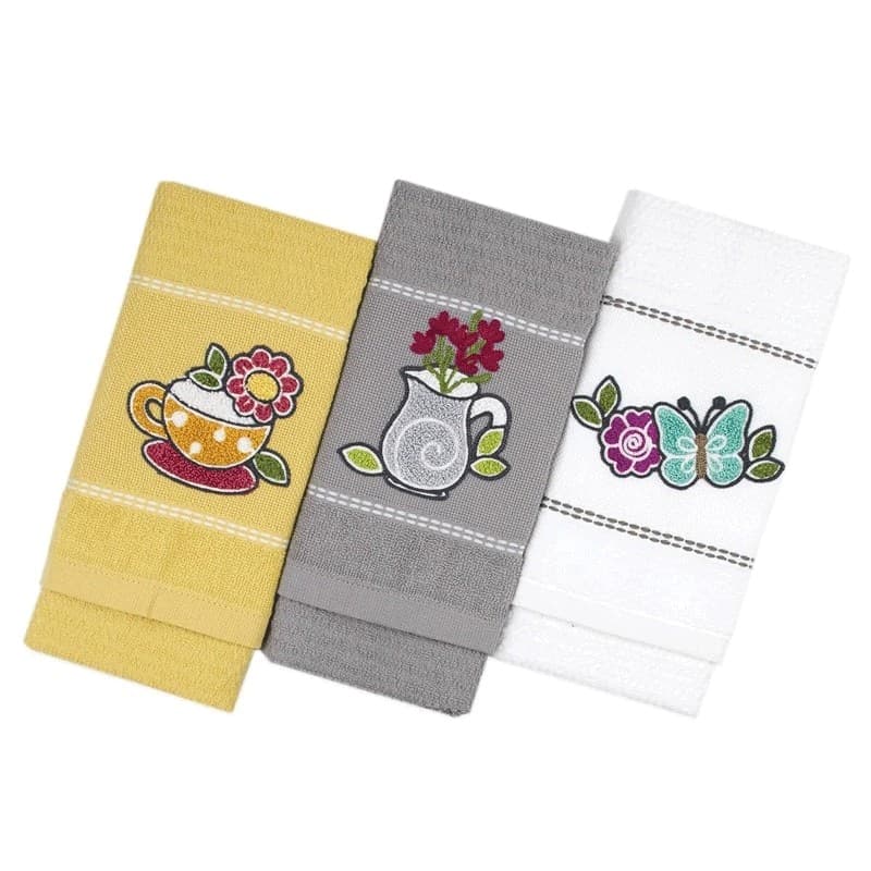 Set 3 pz Strofinacci in Cotone Vingi Susy in Strofinacci Collezione Casa - Trebisacce, commercioVirtuoso.it