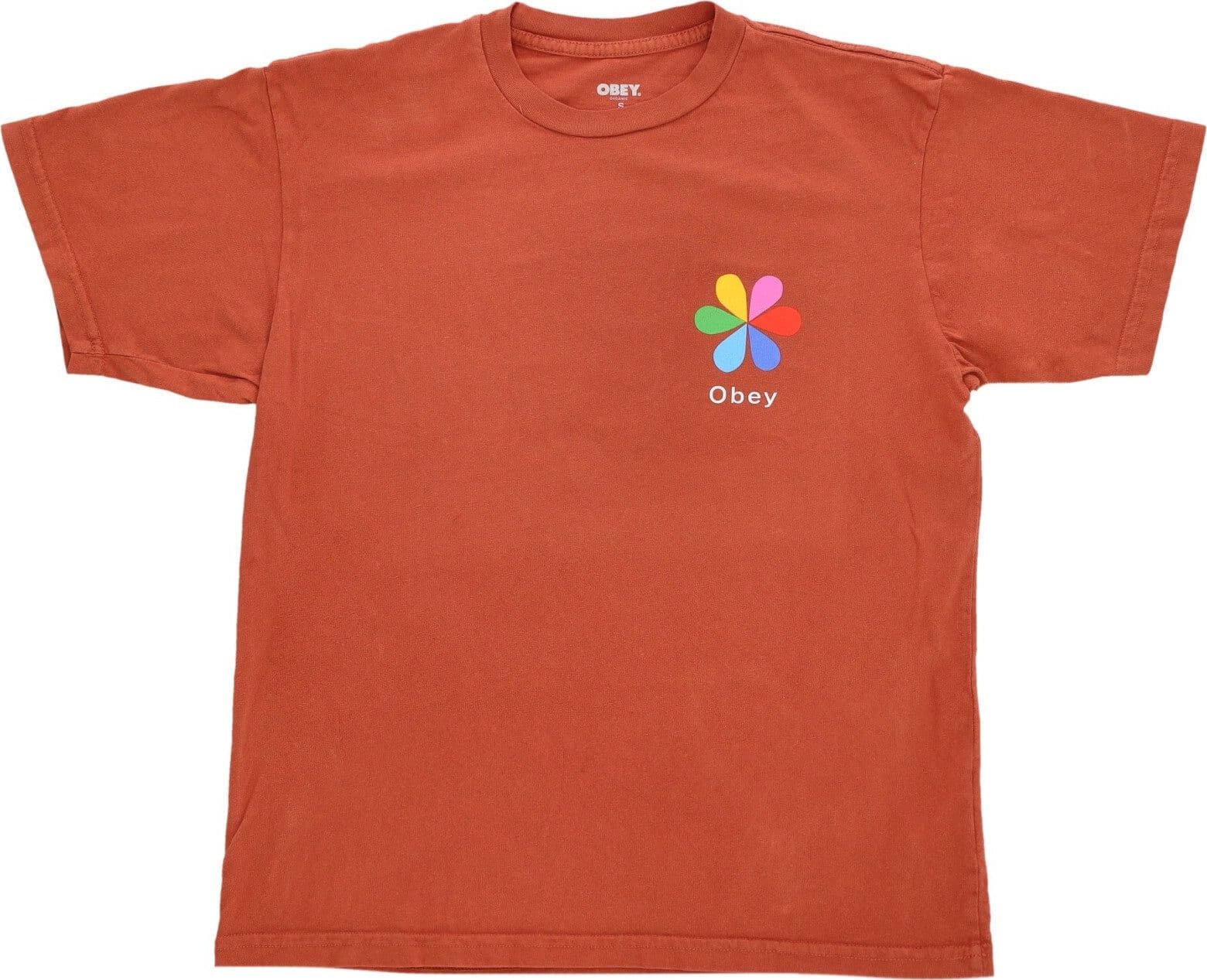 OBEY Maglietta Uomo Lifeline Organic Tee Terra Cotta da uomo in T-Shirt Drestige - Casamassima, commercioVirtuoso.it