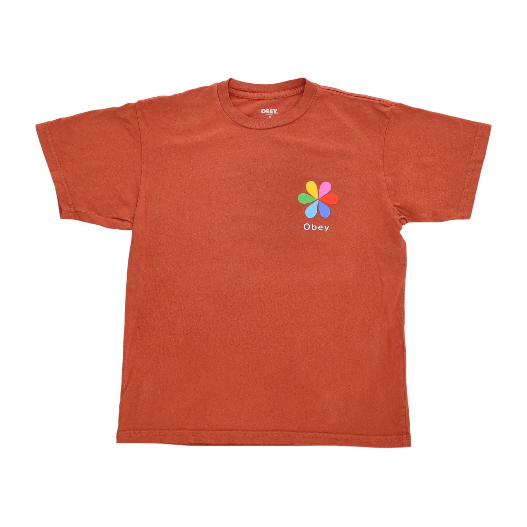OBEY Maglietta Uomo Lifeline Organic Tee Terra Cotta da uomo in T-Shirt Drestige - Casamassima, commercioVirtuoso.it