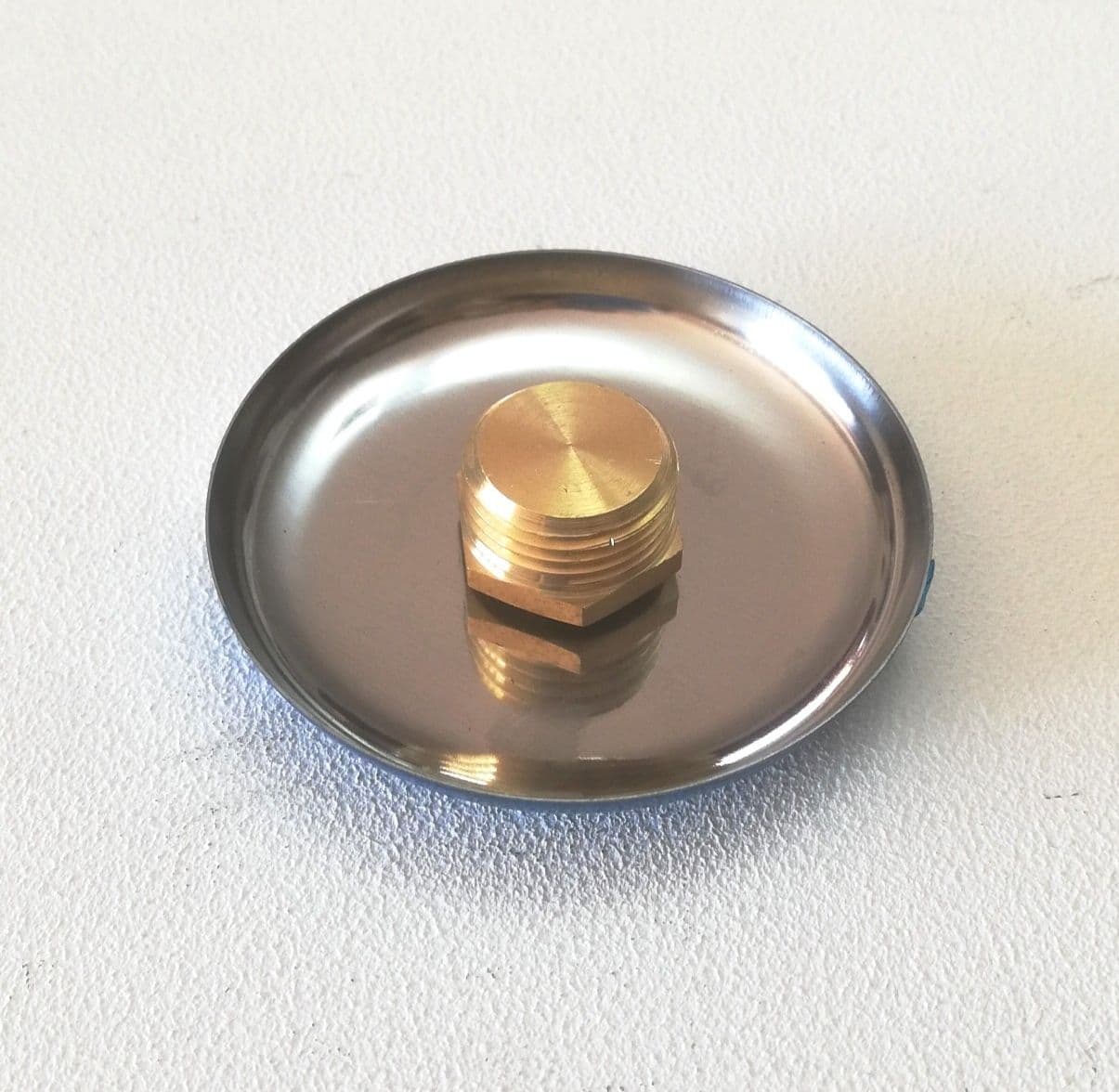 Tappo in ottone da 1/2" con rosone cromato in Rubinetti per lavandini bagno Aloiserw.com - Altomonte, commercioVirtuoso.it